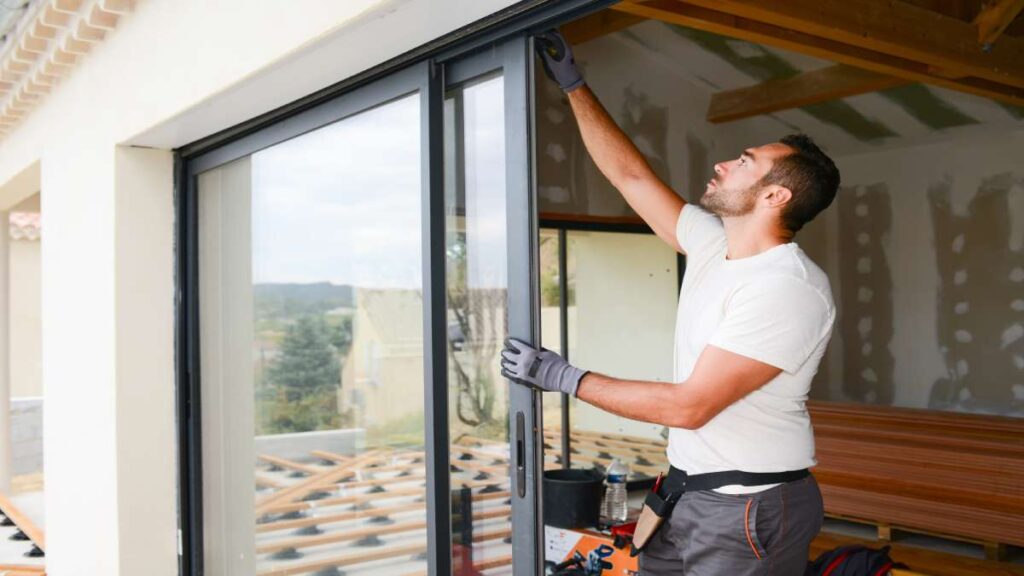 Inschakelen van een vakman voor de installatie van een schuifraam.